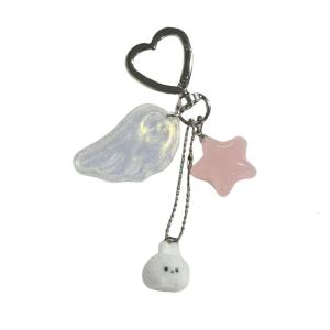 Mê hoặc thỏ Keychain cánh thiên thần sao chi tiết mạnh mẽ nhẹ hợp kim thiết kế linh hoạt sử dụng thường nhật mục trang trí
