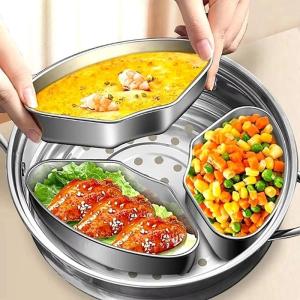 ISI 1 WADAH KUKUSAN MANGKUK KUKUSAN STAINLESS 304 MANGKOK WADAH KUKUS GROSIR