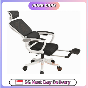【Pure Care】 Fully Adjustable Ergonomic Mesh Office Chair with Lumbar Support and Flip-Up Arms Breathable Chair
