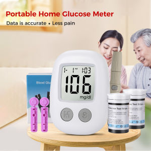 Blood Glucometer Set 100PCS Strips Complete Set Suger Monitor With Free Lancets And Battery  KH-100