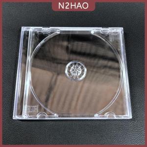 N2HAO Nhựa trong suốt duy nhất mảnh đĩa trường hợp CD trường hợp dày CD DVD hộp đĩa