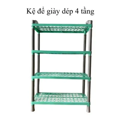 Kệ giày dép 4 tầng bằng nhựa - kệ để giày dép tự tháo lắp Hàng Việt Nam Kệ Để Đồ Nhà Bếp Treo Tường kệ kệ đựng gia vị kệ đựng mỹ phẩm kệ 4 tầng kệ 3 tầng kệ nhà bếp kệ nhà tắm kệ phòng khách