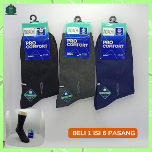BELI 1 ISI 6 PASANG Kaos Kaki Pria Kantoran Kerja Berkualitas Tebal Kauskaki Santosa Makmur Grosir
