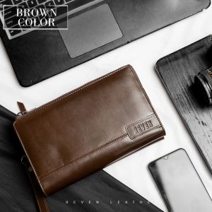 Reven Leather Jakarta - Diamante Hand bag pria kulit sapi tas tangan Pria clutch cowo keren terbaru