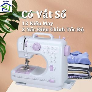 LOẠI TỐT) Bộ máy may mini gia đình đa chức năng tặng kèm đủ phụ kiện hàng chất lượng cao