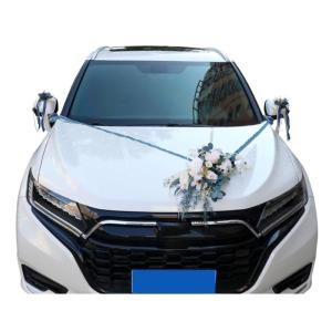 Wedding Car Decorative Artificial Flower 7Pieces/Set Simulation Fabric Flower for Wedding Car Decoration Car Ornament