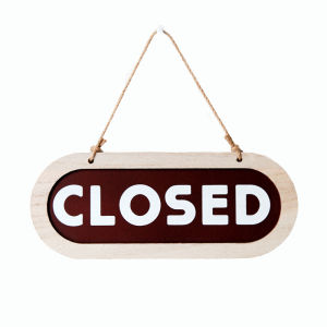 Wooden Store Open/Closed Business Sign Double Sided Hanging Sign Decorative