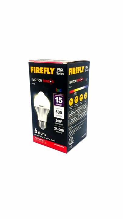 FIREFLY MOTION SENSOR BULB  WARM WHITE