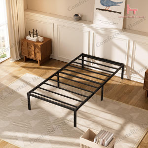 Iron frame bed Simple bed Double metal bed frame Iron queen bed Stainless steel single bed High load-bearing bed frame
