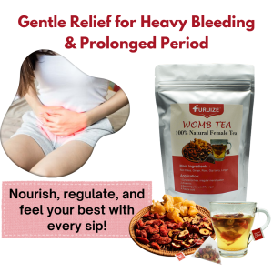 Womb Detox Tea for Heavy / Prolonged Irregular Menstruation Spotting Hormonal Balance and PCOS Remove Blood Clogging Healthy Ovary Shrink Fibroids Anti-inflammatory Womb Cleansing Detox Tea Pain Relieve Dysmenorrhea Herbal Tea Menstrual Cramp Tea