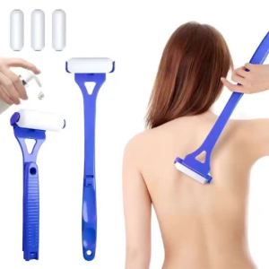 Hard-to-Reach Back Applicator - Plastic Roller for Sunscreen & Lotion Beauty Must-Have