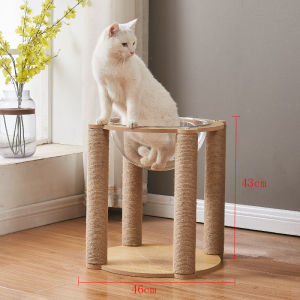 Cat Scratch Tree Cat Tree Cat Tower Cat Condo Cat Tree Climbing Cat Tower Solid Wood Cat Climbing Frame Sisal Multi-layer Post Cat Jumping Platform Integrated Small