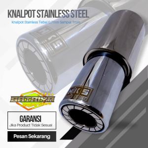 Knalpot Racing Mobil HKS Sedet Full Stainless Ngebass Empuk Adem Bulet Polos