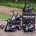 Sougayilang COD Alat Gulungan Pancing 12+1BB 5.0:1 2000-5000 Metal Handle Spinning Gulungan Pancing.. 