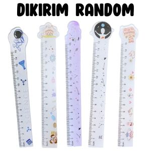 PST Penggaris Lucu 15 Cm Penggaris Anak Pelajar Mahasiswa Motif Astronot Penggaris funny karakter 15cm Pengaris Sekolah Kantor Motif Lucu Bahan Plastik