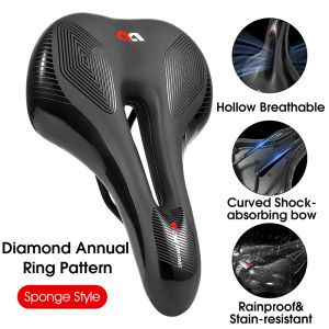 WEST BIKING Yên Xe Đạp Bằng Silicon Yên Xe Đạp Leo Núi Đệm Xe Đạp Bọc Gel Silica Da PU Phụ Kiện Xe Đạp Chống Sốc Thoải Mái Yên Xe Đạp