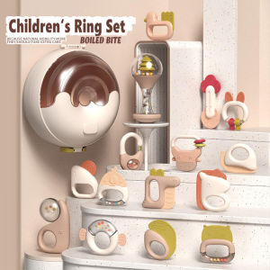 Baby Toys 3-6 Months Baby Rattle Set 3-12 Months Baby Teething Toys 4 Months Baby Toys Teething Stick Shaker with Storage Box Baby Toys Newborn Toys Baby Girl Gifts