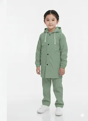 Jas Hujan Anak Sekolah SD sampai SMP umur 7-12 th bahan PVC Kuat dan Elastis