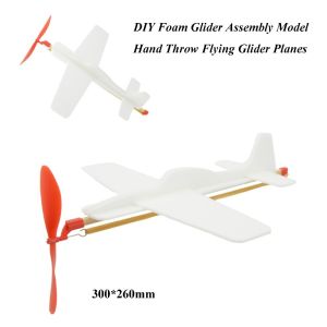 YUDESHUI Sức mạnh của dây thun Mô hình máy bay tự làm 300260mm Nhẹ Đồ chơi máy bay ném tay Chất lượng cao Quà tặng cho trẻ em Mô hình lắp ráp máy bay lượn bằng xốp Dành cho trẻ em ngoài trời