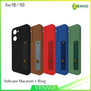 VENVO - VV16 SOFTCASE MACARON + RING Vivo V5 Y18 Y03 Y05 Y11D Y21D 2025