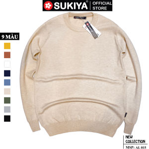 Áo Len Nam Cổ Tròn SUKIYA Đủ màu Chất len mềm mịn AL15
