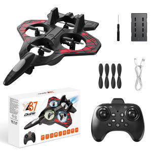 【 In stock 】 2.4G remote-controlled EVA airplane toy fixed height helicopter model rechargeable fighter jet boys and childrens gift