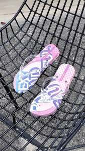[FreeShipping] Hotmarzz Black Mar Womens New Flip-Flops Jelly Strap Pink Slippers for Summer Shopping and Beach Use