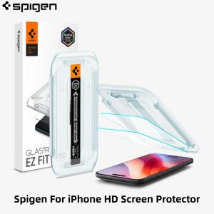 1/2PCS Spigen Glas.tR EZ Fit Sensor Protected Tempered Glass High Definition Screen Protector For iPhone 17 Pro Max 16 15 14 13 Plus Series