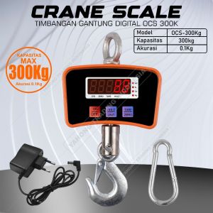 Timbangan Gantung Digital Timbangan Barang Digital OCS 300kg 0.1kg YHG