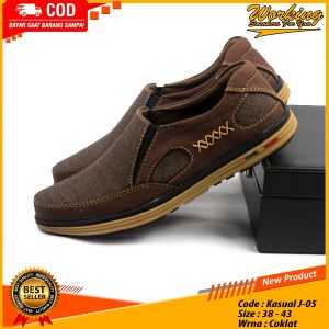 Sepatu Kasual Working J 05 Terbaru 2021 || Sepatu Slop Santai || Sepatu Kerja || Sepatu Pria Kasual Terbaru || Sepatu Sneakers Pria || Sepatu Kantor || Sepatu Kerja || Sepatu Murah || Sepatu Slip On