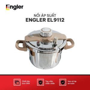 Nồi áp suất Seka Engler EL9112 dung tích 6L lòng nồi inox 304 an toàn Nồi nấu đa năng dùng mọi loại bếp
