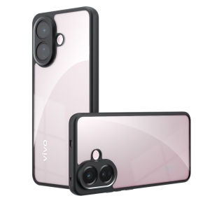 Vivo V60 Lite Trường Hợp Đối Với Vivo V60 Lite 5G 4G V60lite 2025 Ốp điện thoại Matte Rõ Ràng Cover Quay Lại Acrylic trong suốt Chống Sốc Bumper Mềm cạnh nhựa TPU Vô Hình Túi hơi bề mặt lì