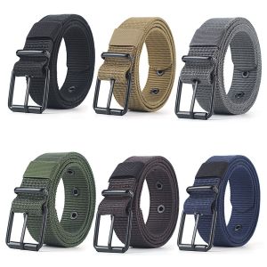 GONGL Trendy Korean Hollow For Women Alloy Pin Buckle Youth Canvas Waist Belts Nylon Korean Waist Strap Man Waistbands