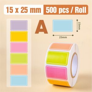 Sticker Label Tag Nama 15 x 25 cm Stiker Marker Indeks Notes 15x25 mm (500pcs/ Roll)