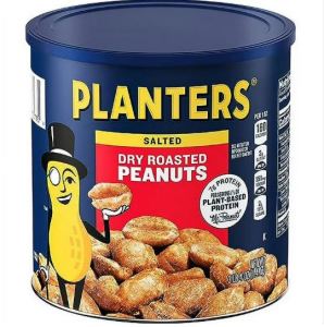 Date 05/27 Đậu Phộng Rang Muối PLANTERS Dry Roasted Peanuts Mỹ 1.47kg