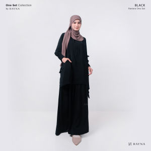 HAYNA Xaviera One Set Tunic (All Colors) - Setelan Tunik Rok Blouse Skirt Wanita Classic Elegant