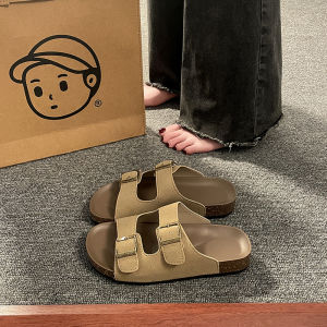 [Free Shipping] WomenS New Summer Sandals For Outdoor Wear Flat-Soled Large Size Versatile For The Beach Casual Slip-On Mules