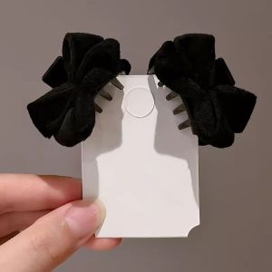YIN WEI 2/pcs Princess headdress trumpet catch clip female 2024 new temperament bow hairpin side bangs clip