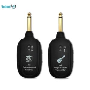A8 Guitar Wireless System Built-In Rechargeable Wireless System Guitar Transmitter Wireless Audio Transceiver for Electric Guitar Parts [Vodool Official Center]