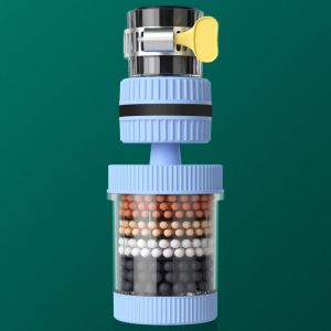 【1-3 Days Delivery】6 Layer Faucet Filter 360°Faucet Filter Kitchen Tap Splash-proof Water Filtration Shower Purifier