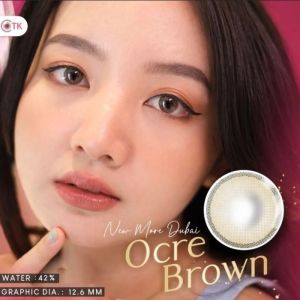 SOFTLENS NEW MORE DUBAI 14.5MM - OCRE SERIES BROWN/ASH/KAKAO NORMAL S/D -10.00