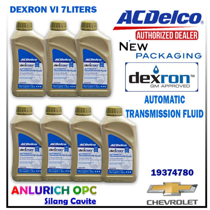 ACDELCO AUTOMATIC TRANSMISSION FLUID DEXRON-VI 7LITERS BUNDLE Chevrolet Trailblazer/Colorado