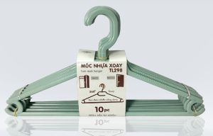 Móc áo nhựa xoay 298 - 10c