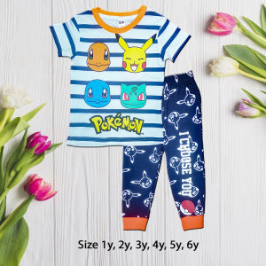 Q&K Baby Kids Boy Pajamas Short Sleeves Long Pants / Casual Wear BPJ00003