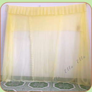 Mùng Tuyn Cao Cấp Ella - Màn Chống Muỗi Mắc 4 Góc Cao Cấp- Mùng Ngủ Có Cửa Và Không Cửa KT: 1m2 1m4 1m6 1m8 2m2m2 3m 4m