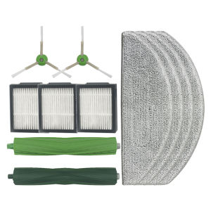 Replacement Parts Kit for iRobot j5/j5+ Combo i5 i5+ Vacuum Cleaner Main Brush Mop Cloth Side Brush HEPA Filter Small Black Brush Exact Fit Perfect for Daily Home Pet Hair Cleaning