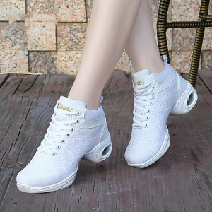 Mesh Dancing Shoes For Women Sports Shoes For Gym Trend 2024 Womans Jazz Dance Shoes Soft Outsole Modern Practice Dance Sneakers