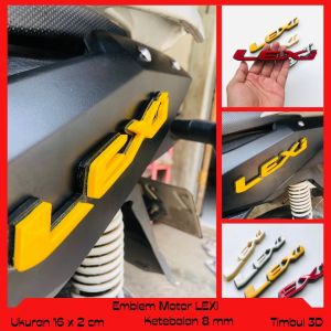 EMBLEM MOTOR LEXI AKSESORIS MOTOR KEREN VARIASI TIMBUL 3D BAHAN RESIN