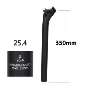 2026 ELITAONE MTB Carbon Seat Post Offset 20mm 25.4 27.2 30.9 31.6mm Mountain/Road Bike Seatpost 350-450mm Light 150g