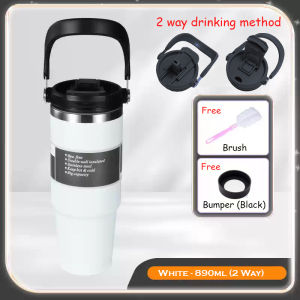 (SG STOCK) 304 Stainless Steel Tumbler Handheld Flask Thermos Bottle Insulated Vacuum Tumbler Hot &Cold Thermos Cup Mug